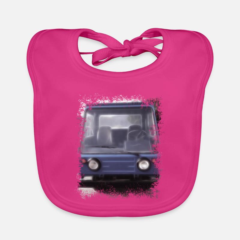 Multicar M25 - Baby Bio-Lätzchen - Fuchsia