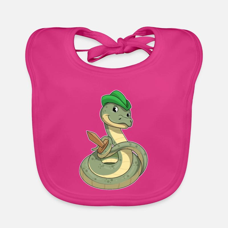 Épée Serpent Bavoir bio Bébé