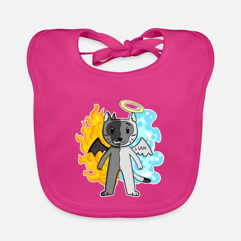 Cat Cat Breed Burma - Angel and Devil Organic Baby Bibs