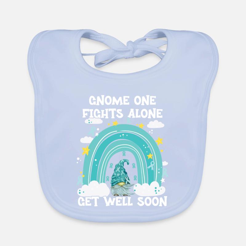 Gnome One Fights Alone Gebärmutterkrebs Baby Bio-Lätzchen