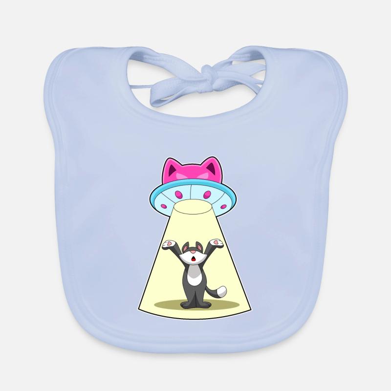 Vaisseau spatial pour chat Bavoir bio Bébé