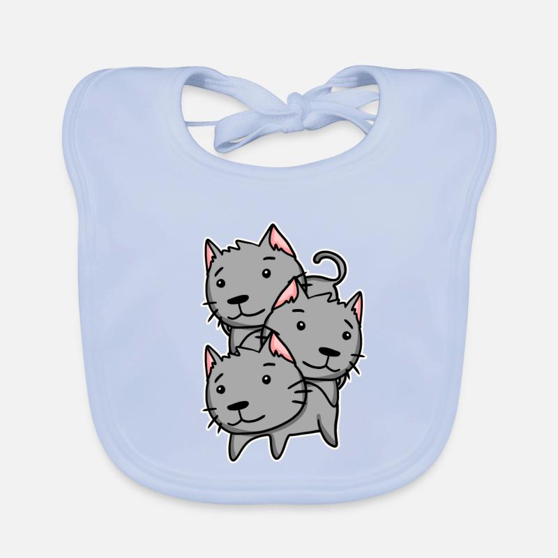 Niedliche Katzen Baby Bio-Lätzchen