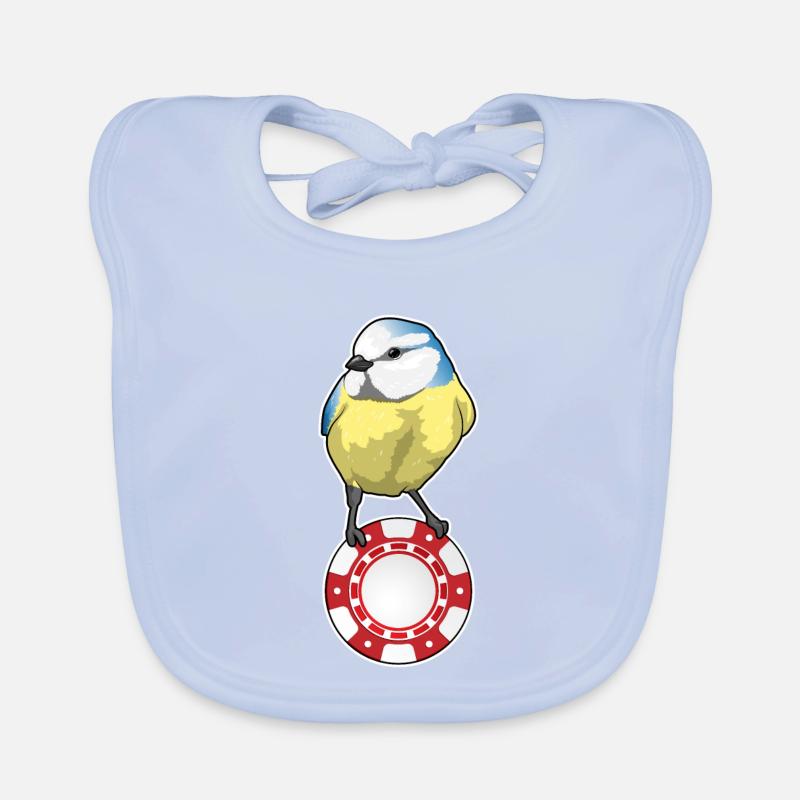 Vogel Poker Jetons de Poker Bavoir bio Bébé