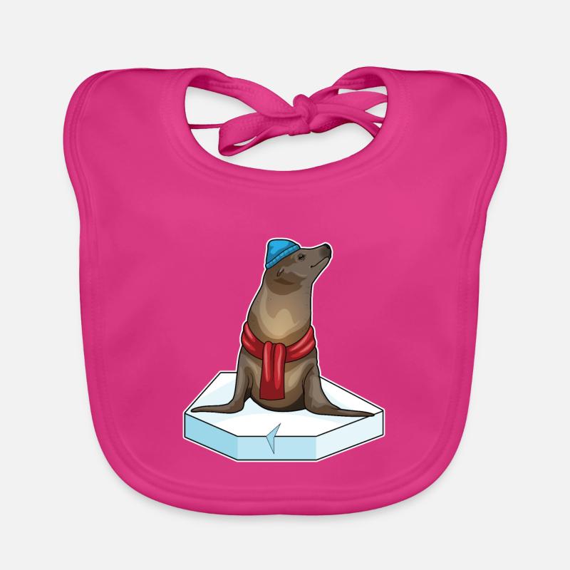 Seal Ice Plaice Organic Baby Bibs
