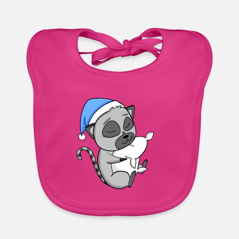 Lemur Lemurs Organic Baby Bibs