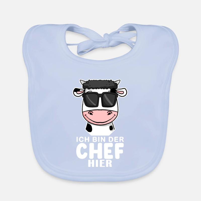 Cool Kuh Chef Spruch Baby Bio-Lätzchen