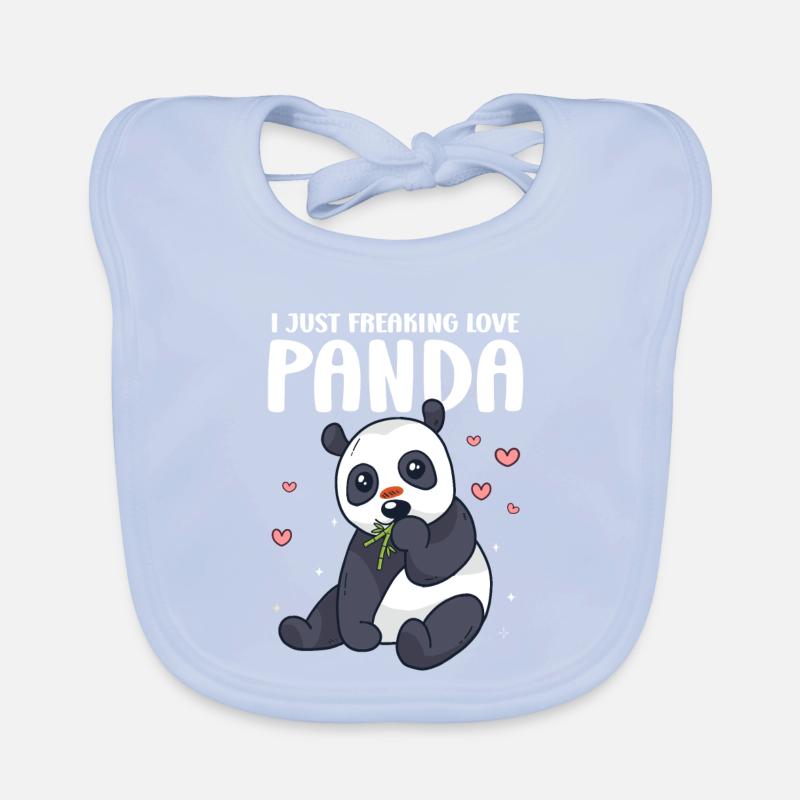 J’adore le Panda – Adore du Panda mignon Bavoir bio Bébé