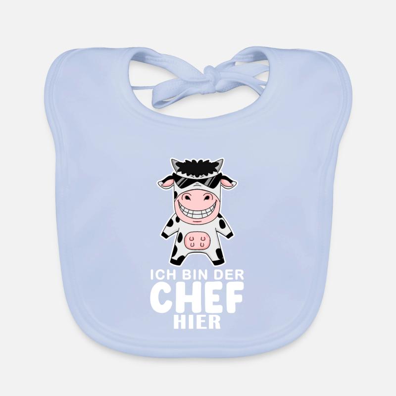 coole Kuh Chef Spruch Baby Bio-Lätzchen