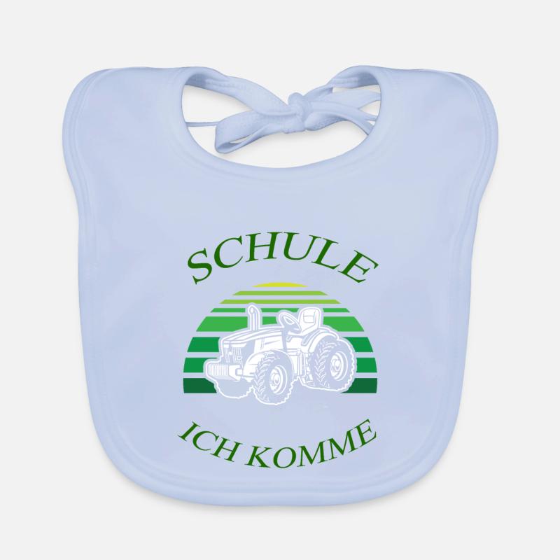 Schule ich komme 3 Baby Bio-Lätzchen