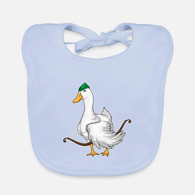 Ente Bogenschütze Bogen Baby Bio-Lätzchen