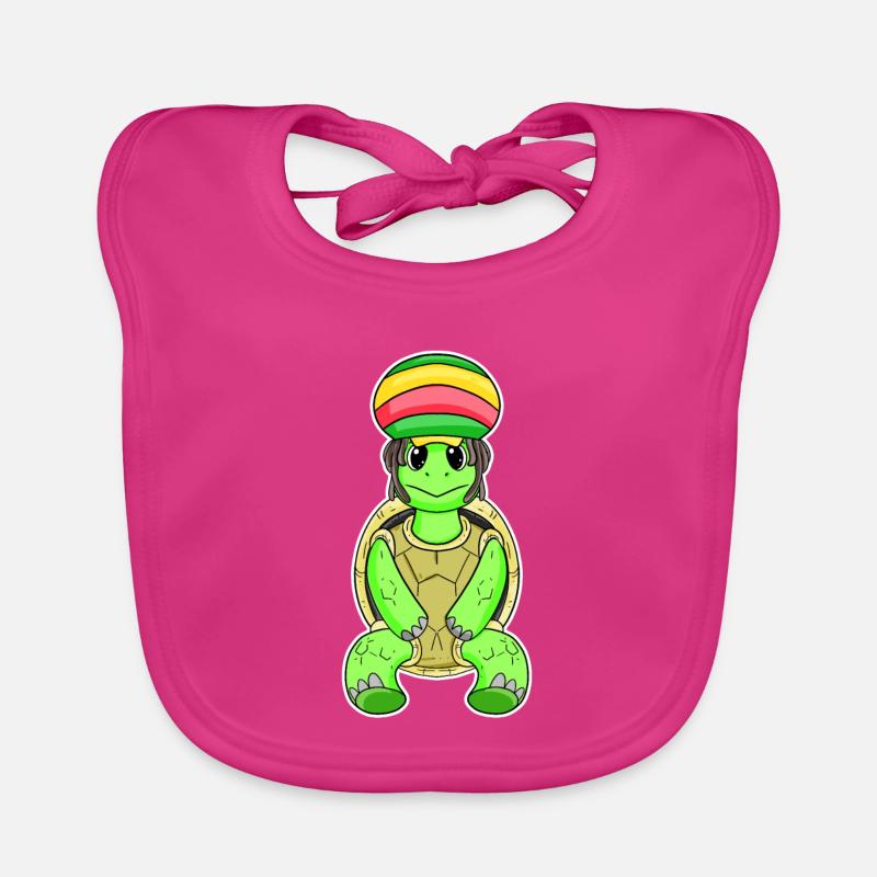 Rasta Turtle Organic Baby Bibs