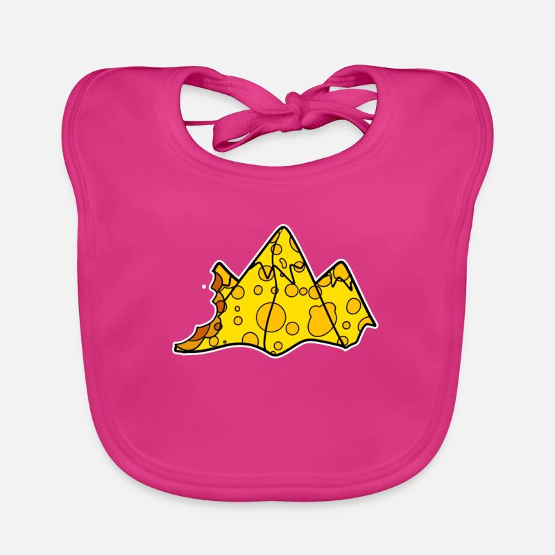 Mountain Mountains Mountain Peaks Peaks Cheese Organic Baby Bibs