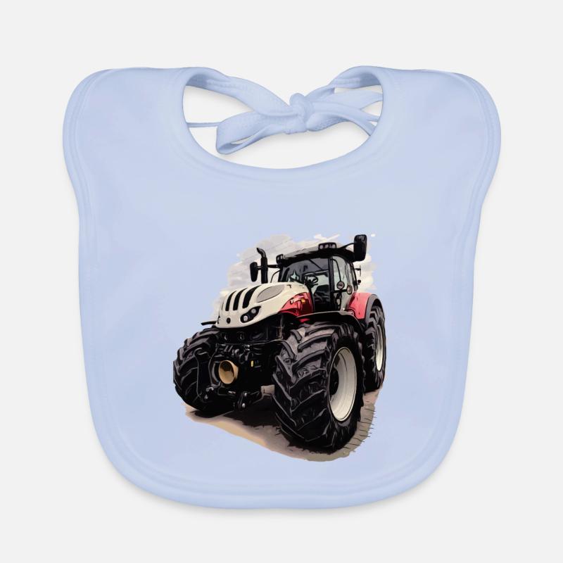 Steyr Tractor Organic Baby Bibs