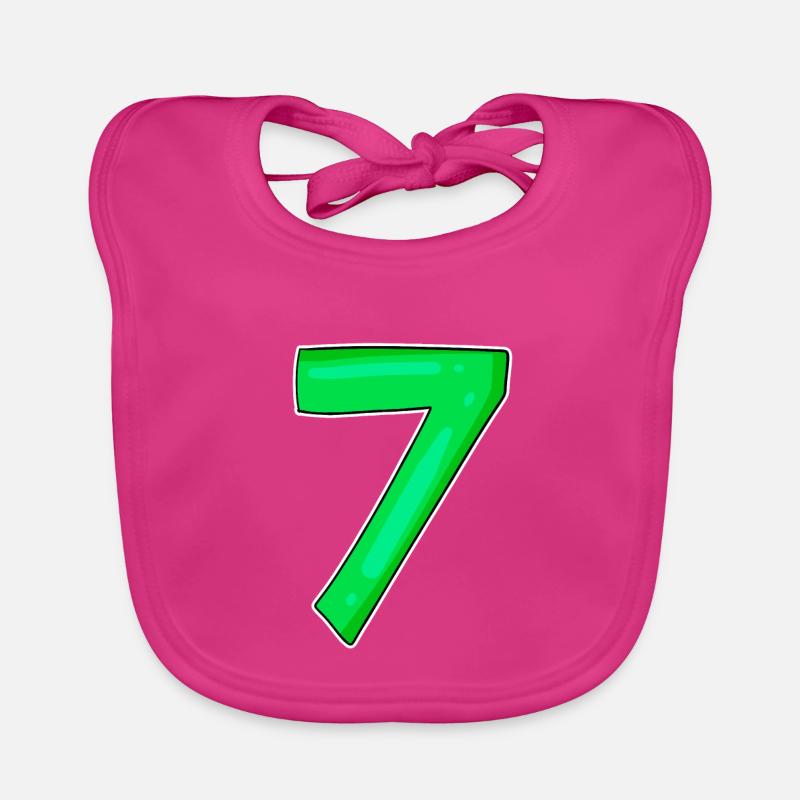 7 Numéro Numéro Vert Bavoir bio Bébé