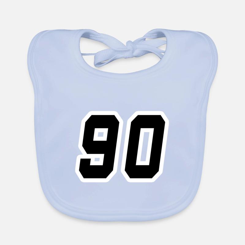 Nummer neunzig 90 Baby Bio-Lätzchen