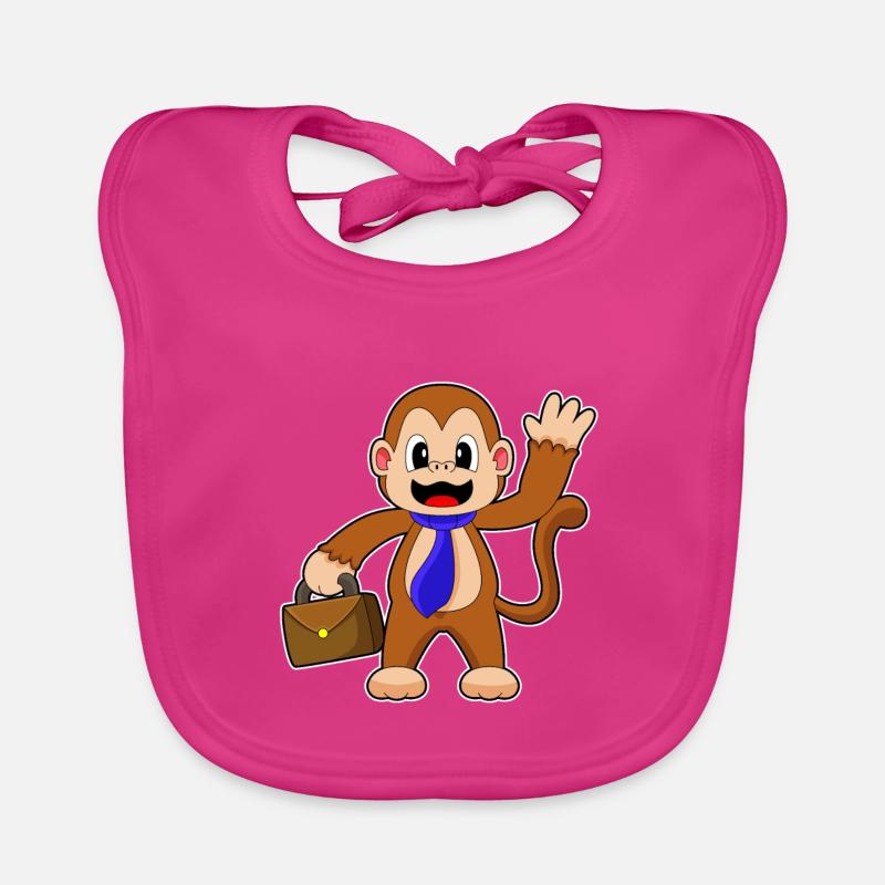 Porte-documents Monkey Entrepreneur Bavoir bio Bébé