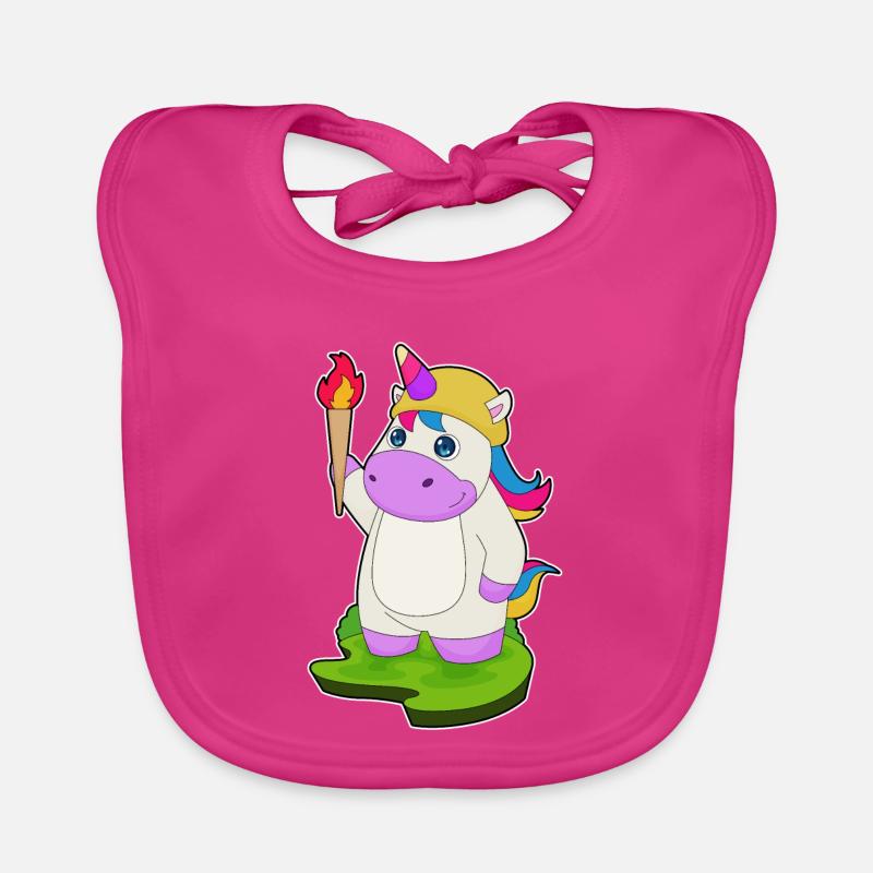 Torche Licorne Bavoir bio Bébé