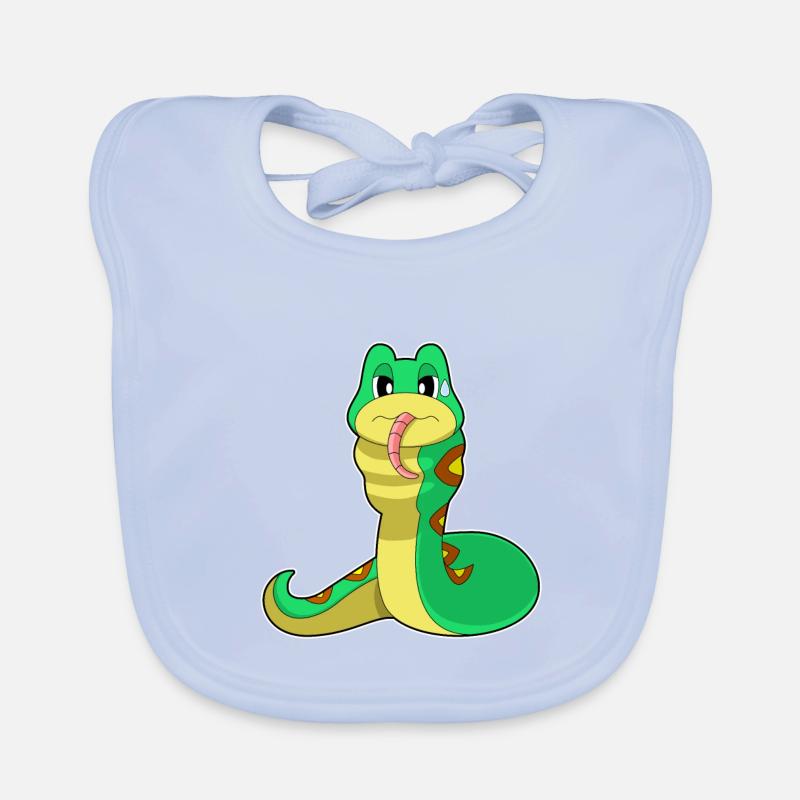 Funny snake Organic Baby Bibs