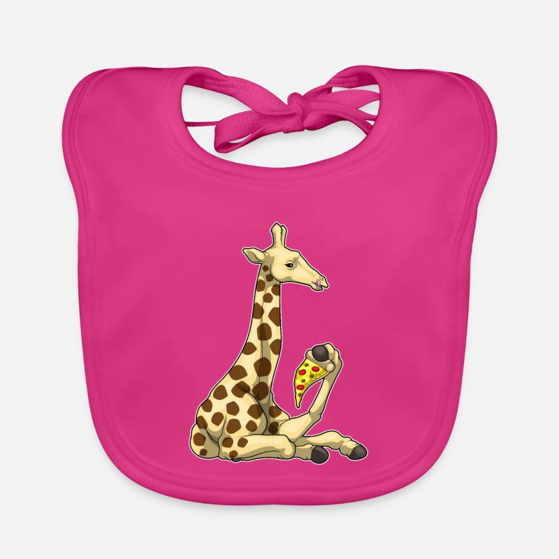 Pizza girafe Bavoir bio Bébé