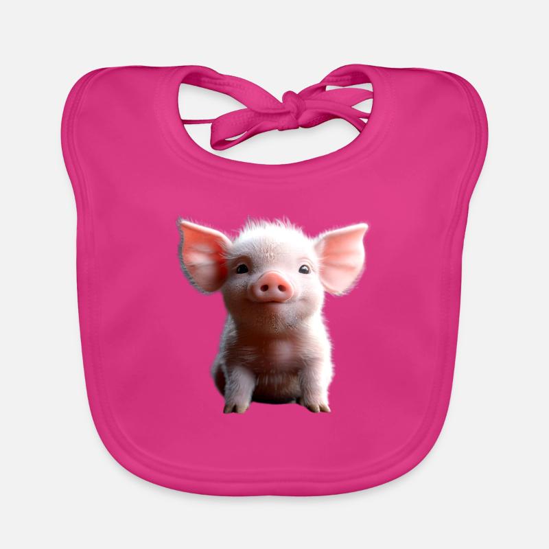 Cochon domestique Cochon Cochon Porcelet Cochon Bavoir bio Bébé