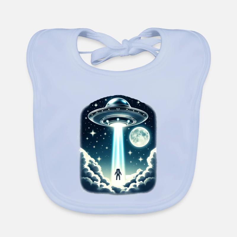 Rapimento UFO Bavaglino ecologico per neonato