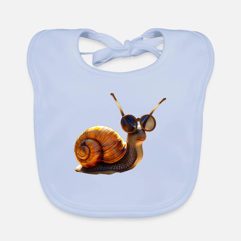 Snail Vineyard Snail Shell Snails Organic Baby Bibs