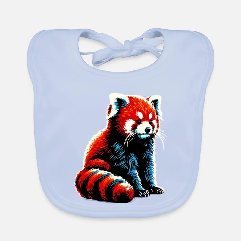 Red panda Organic Baby Bibs