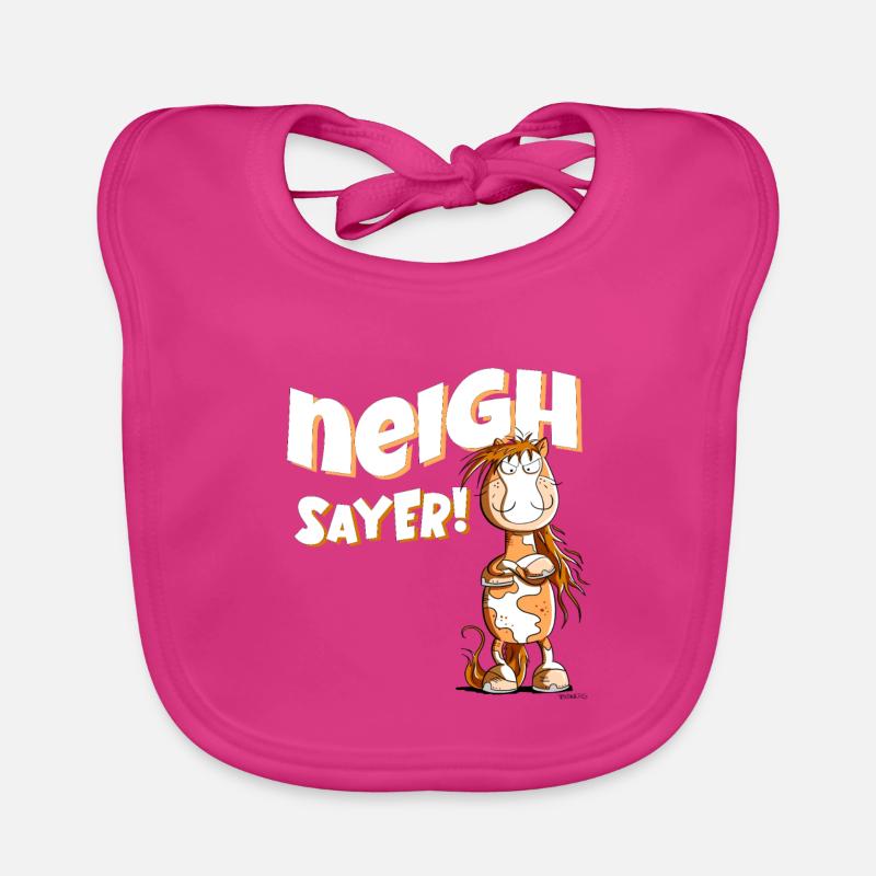 Neigh Sayer Nope Déclaration Cheval Dire Bavoir bio Bébé