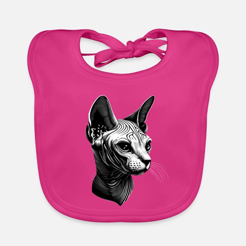 Chat Sphynx Chat Sphynx Chat Canadien Mignon Sphinx Bavoir bio Bébé