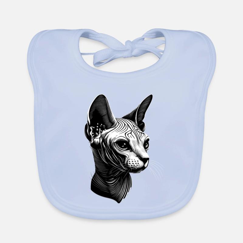Chat Sphynx Chat Sphynx Chat Canadien Mignon Sphinx Bavoir bio Bébé