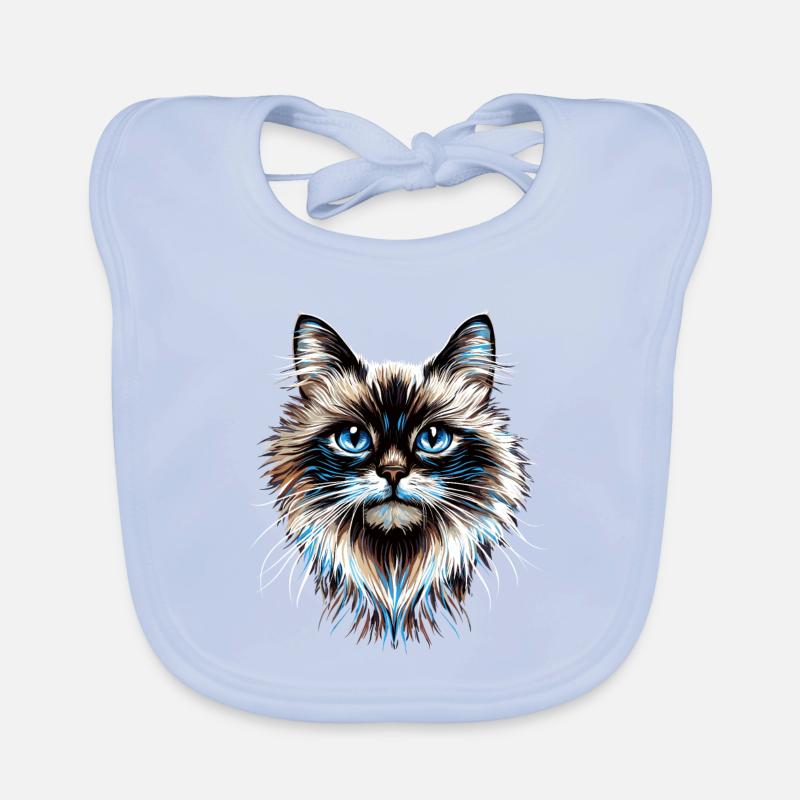 Ragdoll Katze Ragdollkatze Cat Süße Ragdoll Katzen Baby Bio-Lätzchen