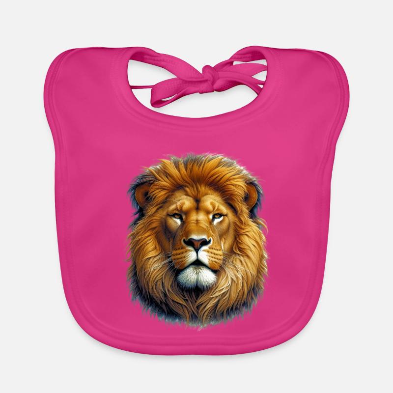 Lion Bavoir bio Bébé