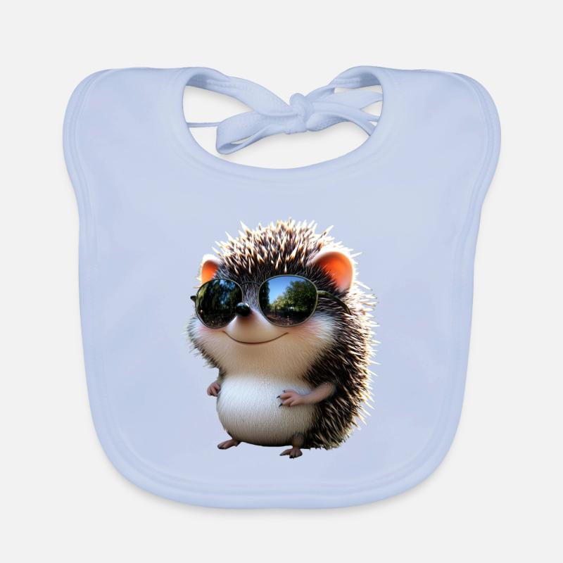 Hérisson Hérisson à ventre blanc Hérisson épineux Amour Hérisson mignon Bavoir bio Bébé