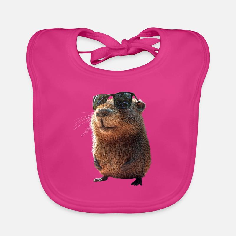 Capybara Be Capy Capybara Funny Capybara Organic Baby Bibs
