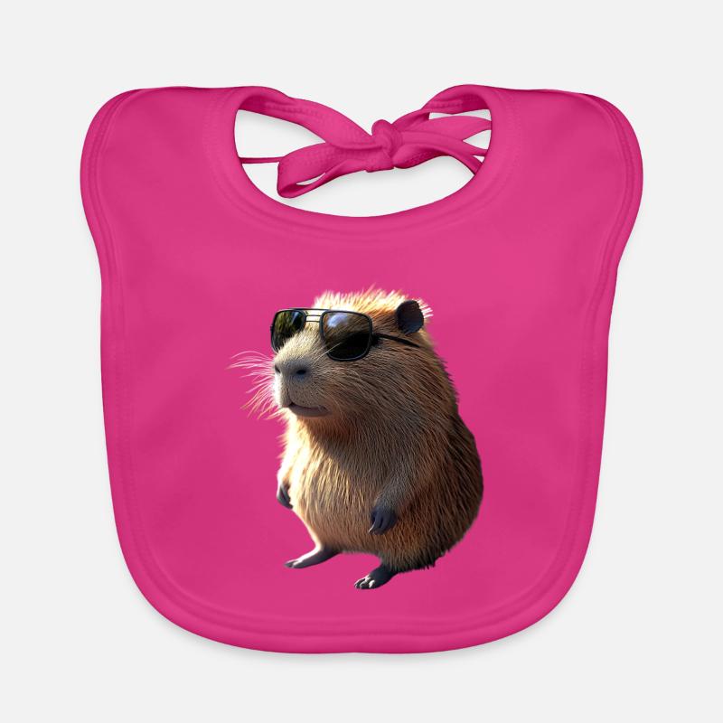 Capybara Be Capy Capybara Funny Capybara Organic Baby Bibs