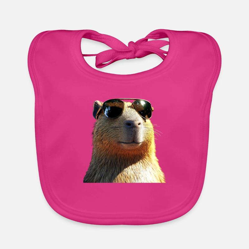 Capybara Be Capy Capybara Funny Capybara Organic Baby Bibs