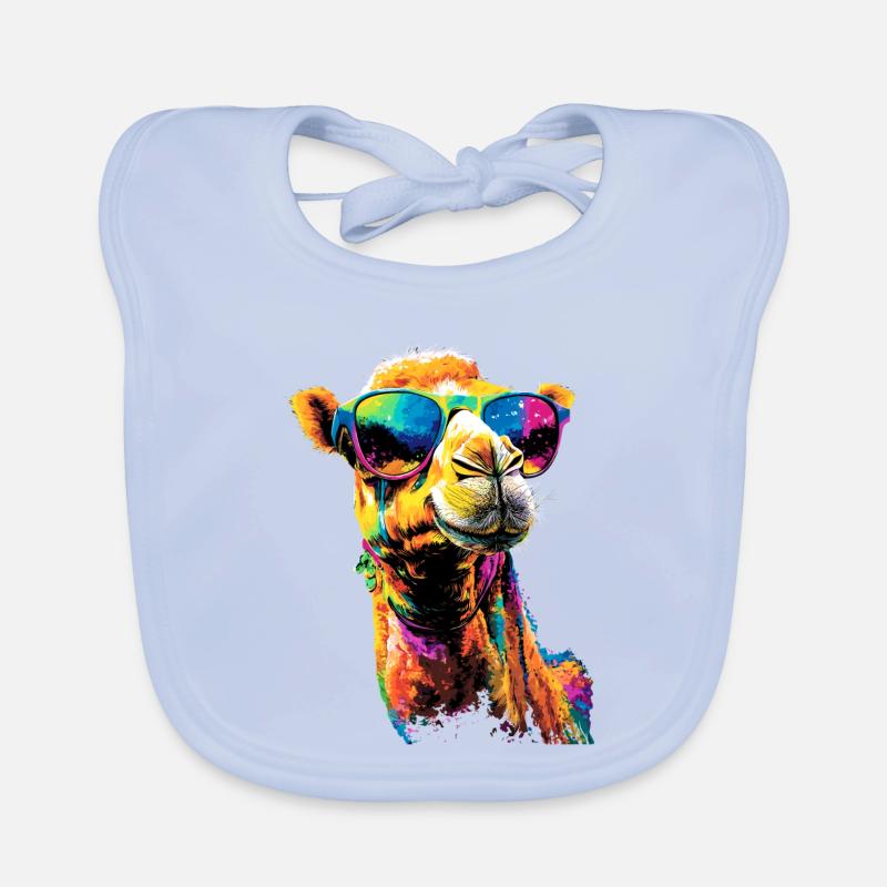 Kamel Dromedar Trampeltier Camel Geschenk Kamele Baby Bio-Lätzchen