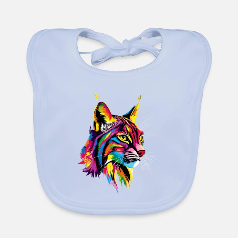 Lynx Chat sauvage Grands chats Chats Mignon Lynx Bavoir bio Bébé