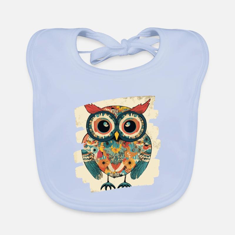 Hibou Bavoir bio Bébé
