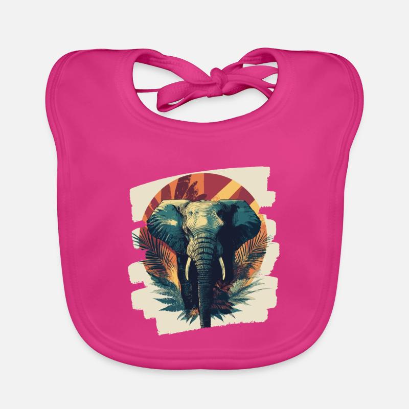 Elephant Organic Baby Bibs