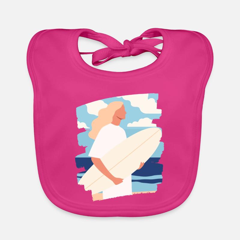Surfeur Bavoir bio Bébé