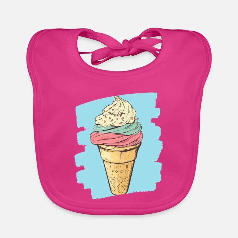 Eiscreme Eis Baby Bio-Lätzchen
