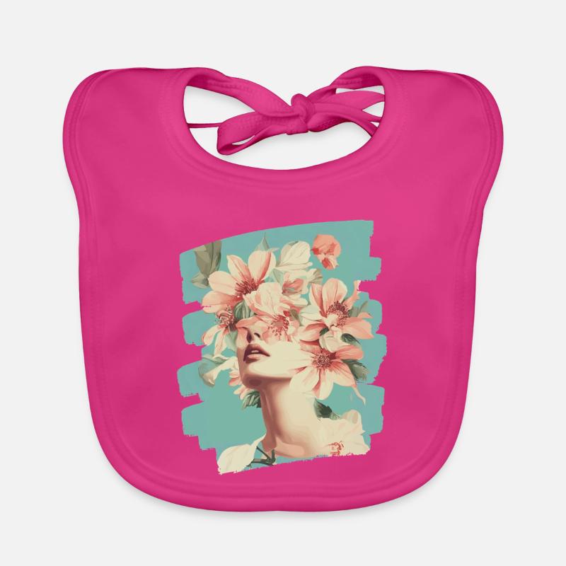 Spring Spring Beginning Flowers Organic Baby Bibs