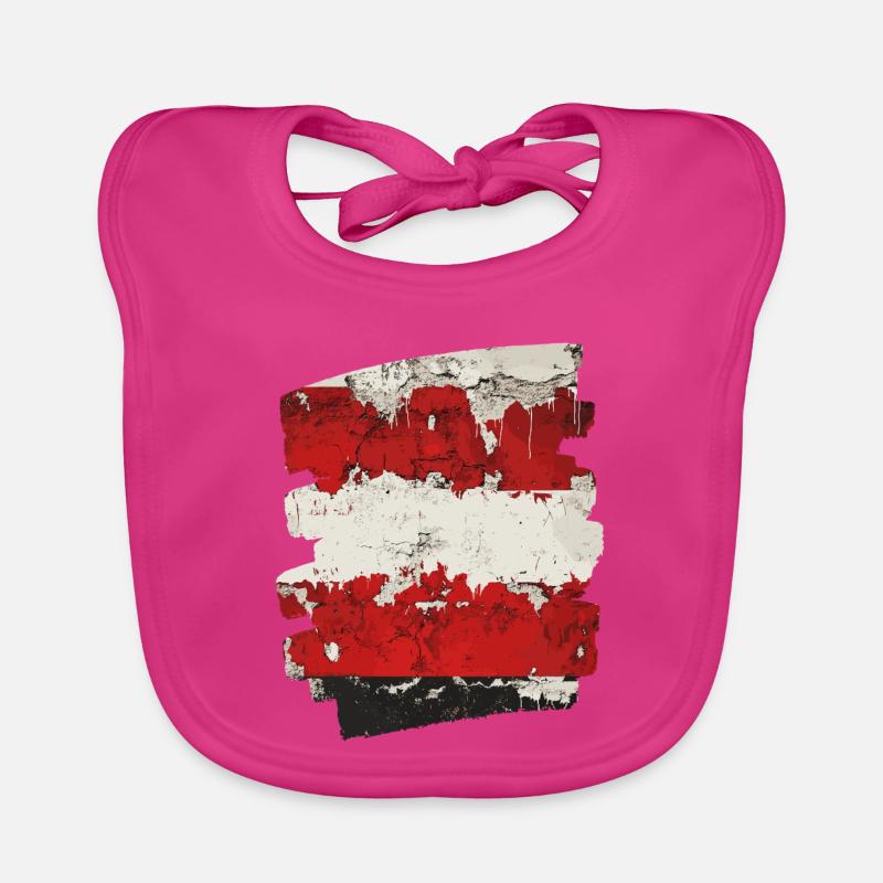 Autriche Drapeau Autriche Bavoir bio Bébé