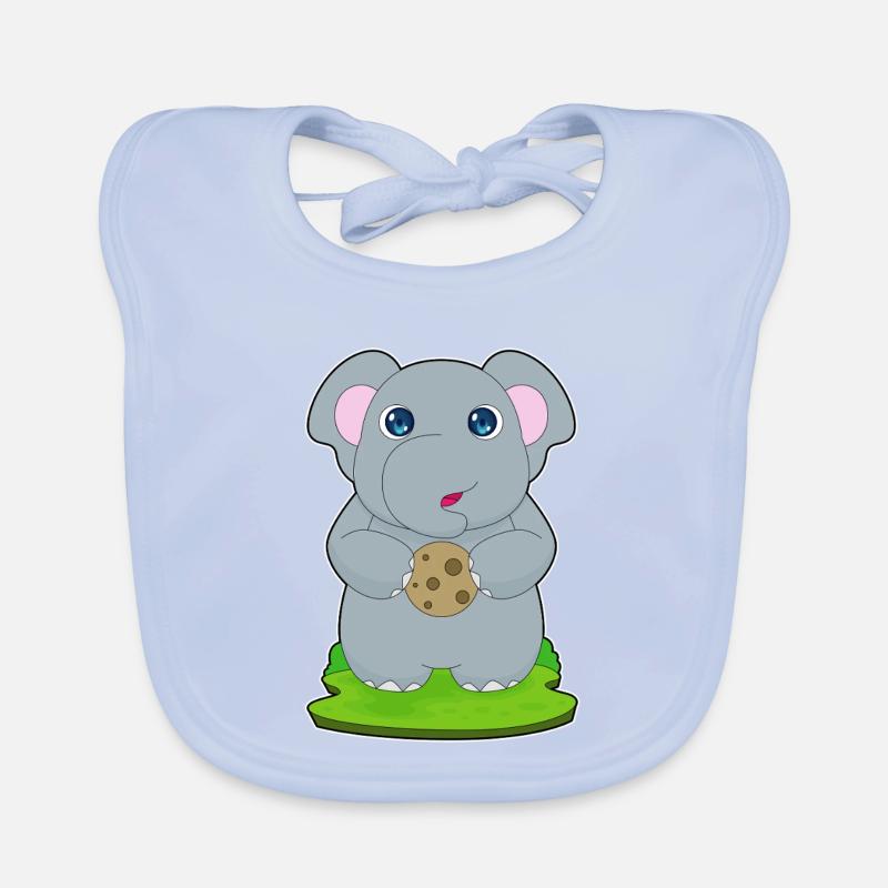 Biscuit éléphant Bavoir bio Bébé