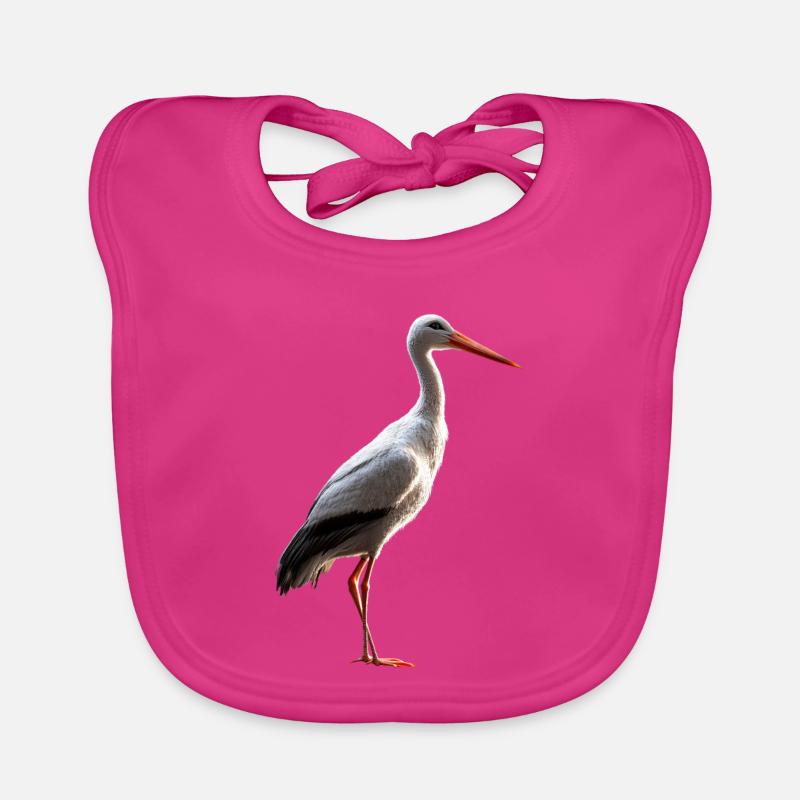 Stork Lover White Stork Giant Stork Storks Storks Organic Baby Bibs