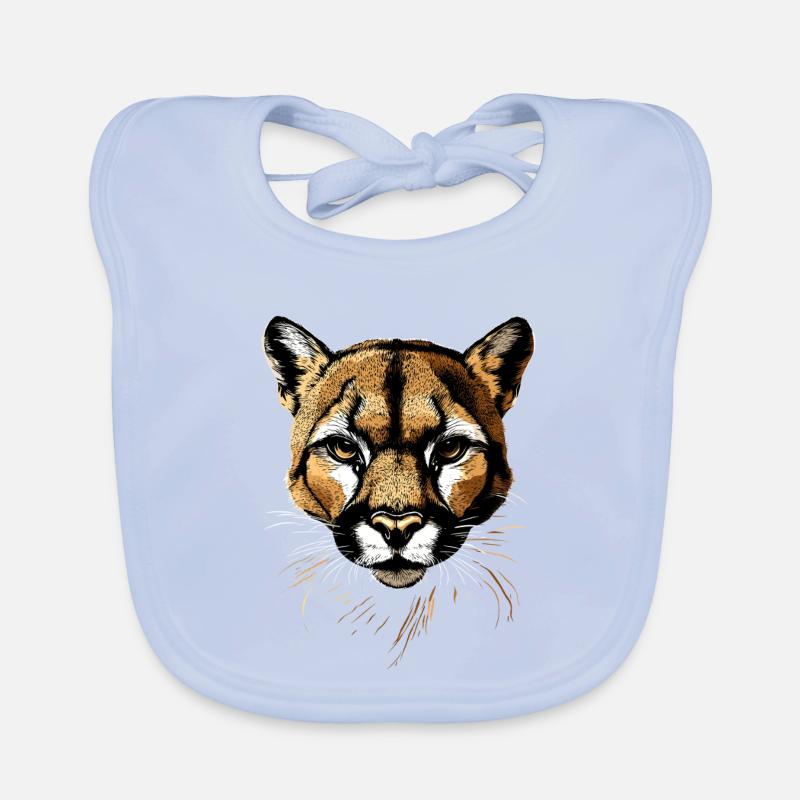 Panthère léopard gros chat mignon gros chat chats Bavoir bio Bébé