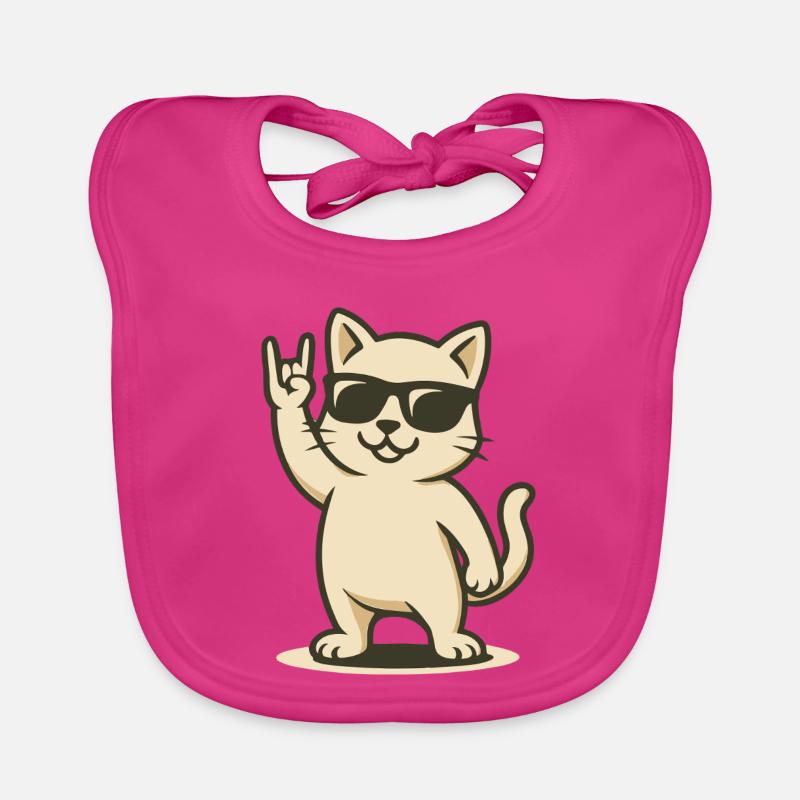 Rock’n’Meow Bavoir bio Bébé