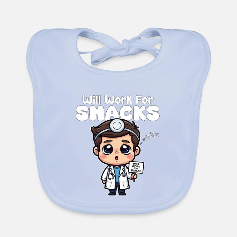 FONCTIONNERA POUR LES COLLATIONS - DOCTOR GIFT Bavoir bio Bébé