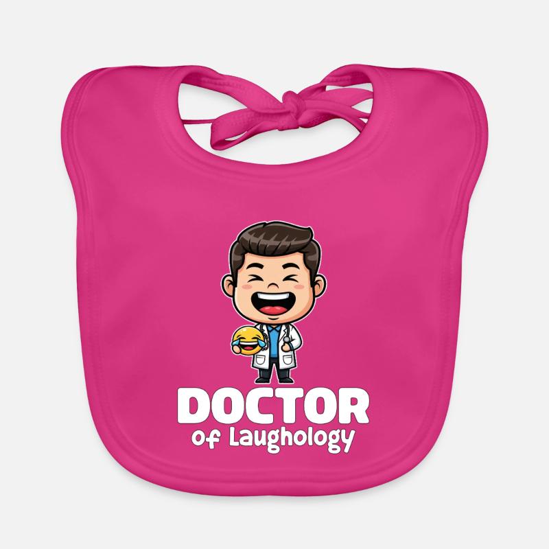 DOKTOR DER LACHOLOGIE - DOKTOR GESCHENK Baby Bio-Lätzchen
